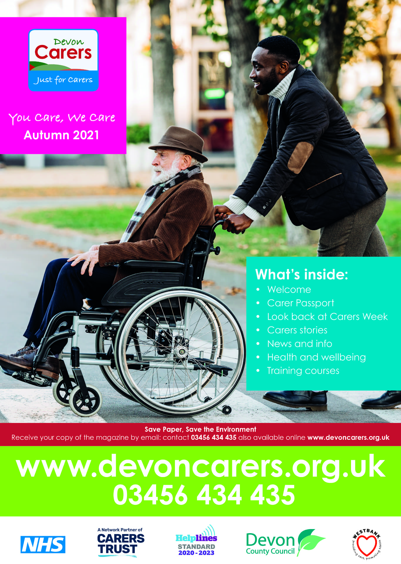 Devon Carers Autumn 2021 Cover